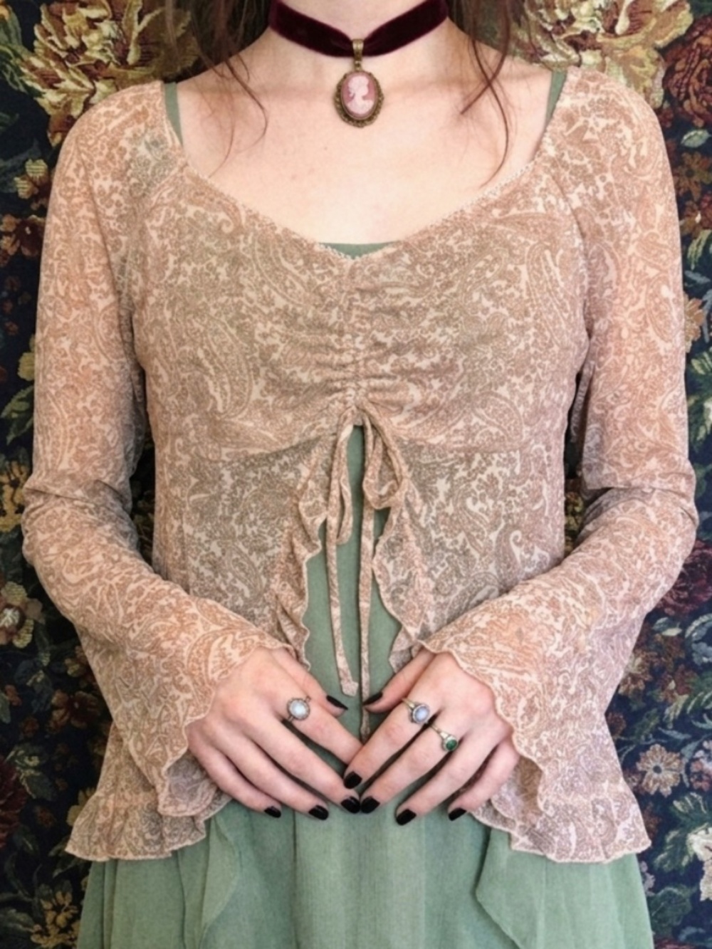 Ethereal Fairycore Paisley Top by Good Days Project - Size XL